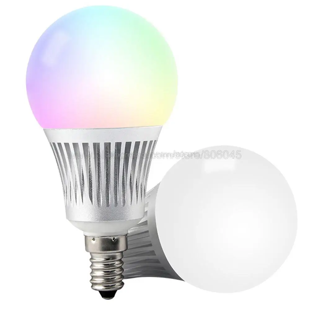 Miboxer FUT013 AC100-240V E14 2 4G RF TUYA Smart 5 Вт RGB + CCT Цветовая температура/яркость Регулируемое