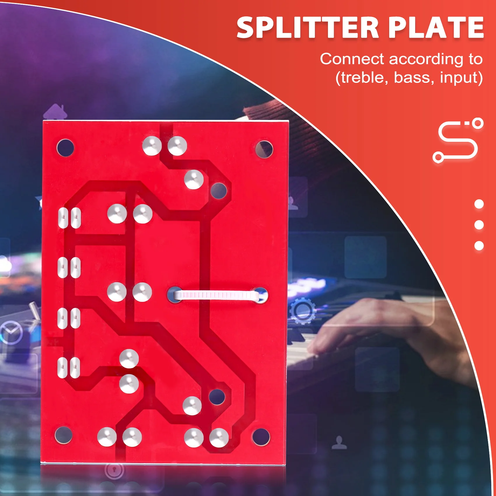 YLY-2088 Делитель звуковой частоты 400 Вт Регулируемые 2-полосные кроссоверные