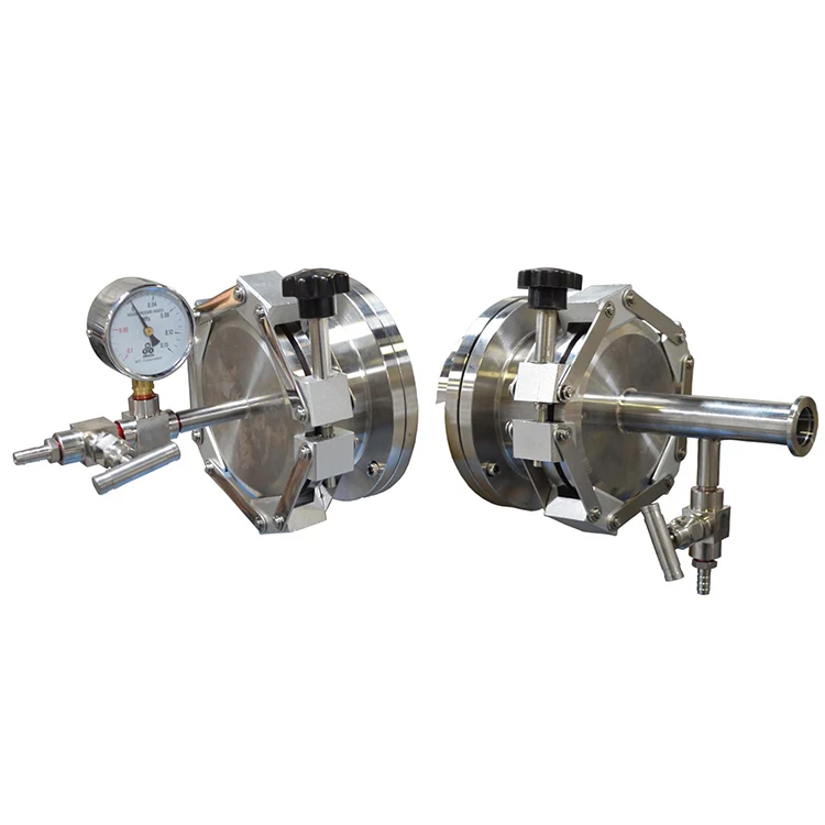 Vacuum Sealing Assembly for Single End 50mm dia. Tube with Meter/Valve - TN-EQ-HFL-50