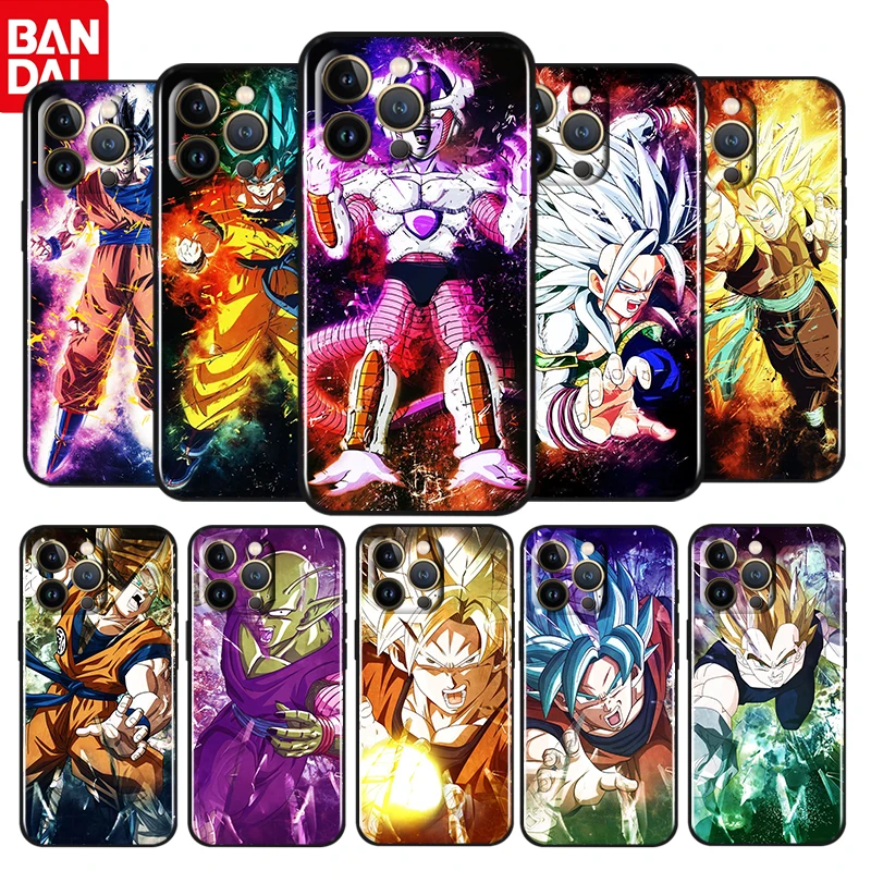 

Cartoon Dragon Ball For Apple iPhone 13 12 11 Pro Max Mini XS Max X XR 6 7 8 Plus 5S SE 2020 Soft Black Phone Case Fundas Coque