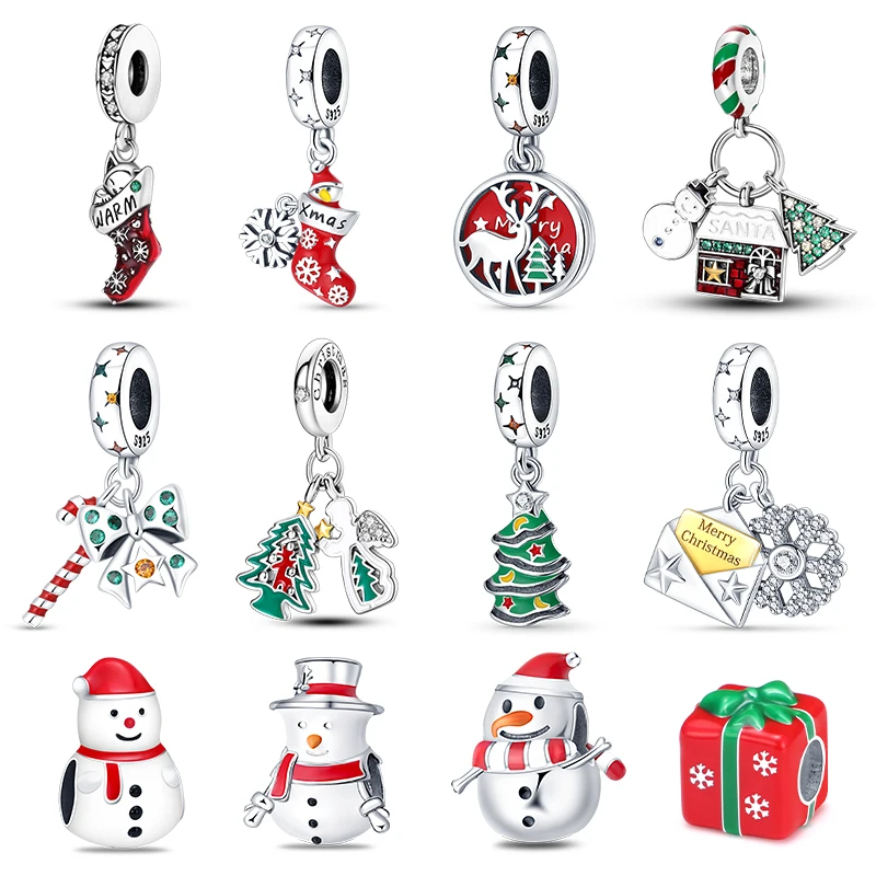 

Женские шармы-бусины «Снеговик» из серебра 925 пробы