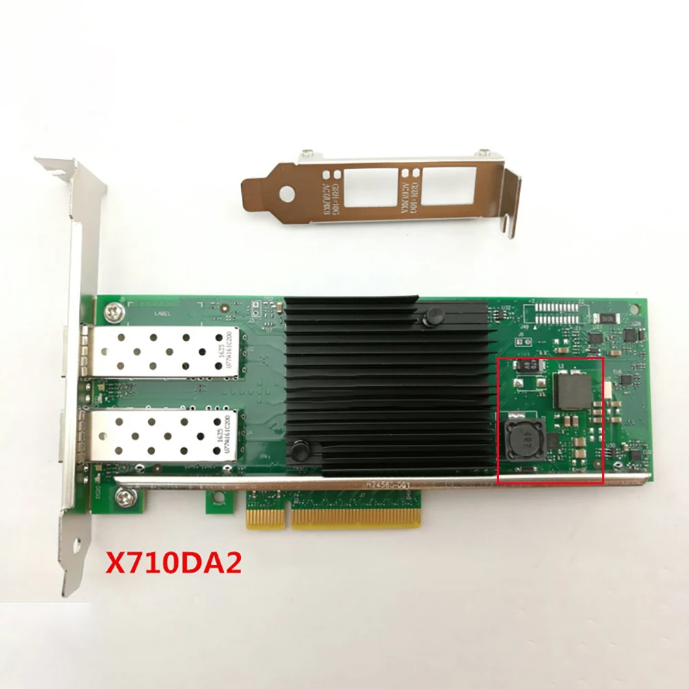 

X710-DA2 For Inter X710-2SFP+ PCIe x8 10G ETHERNET CNA 10 Gigabit Dual-port Server Fiber Optic Network Card NIC