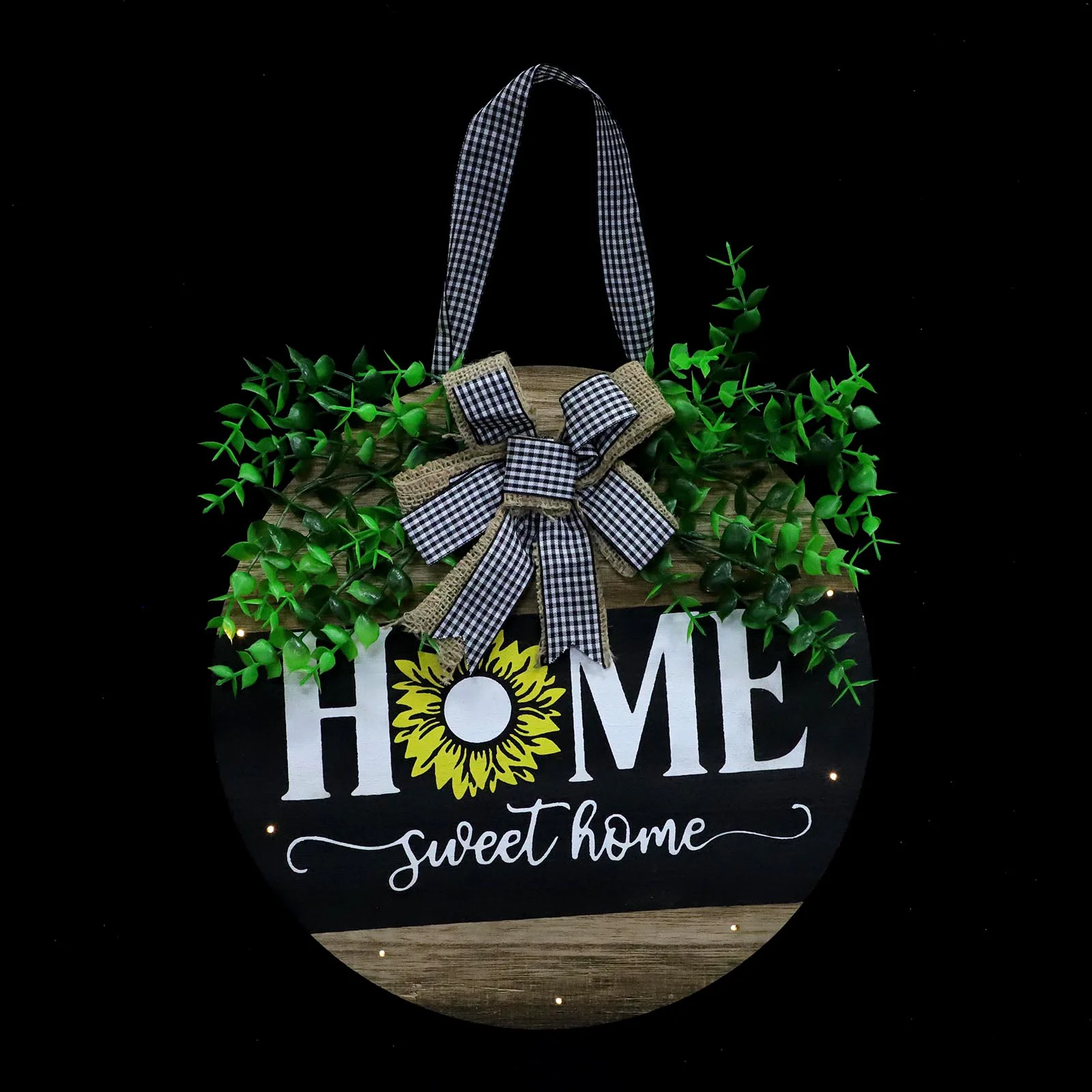 

1Pc Practical Autumn Door Sign Wall Decor Wood Sign Light Shop Door Decor