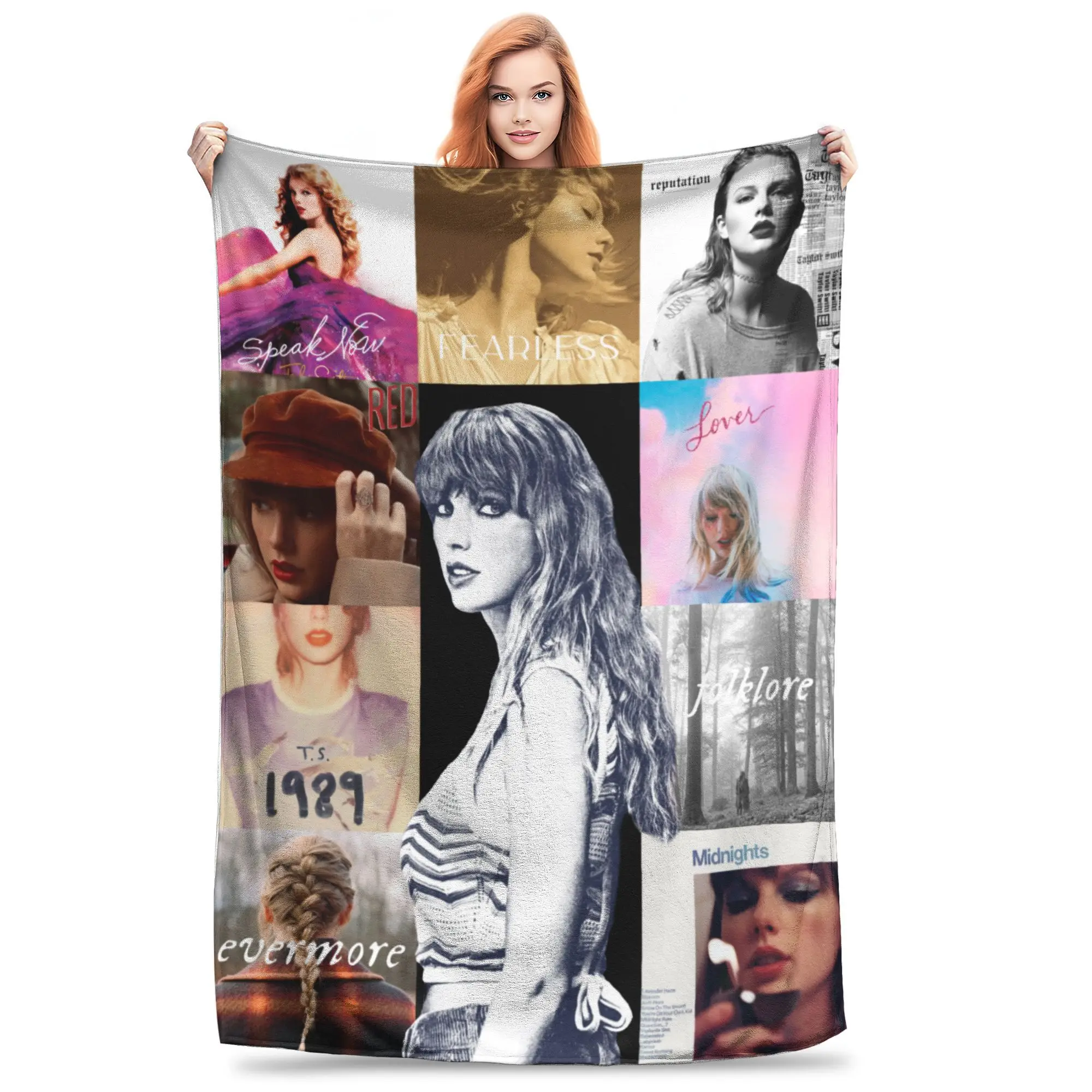 Одеяло Taylors Eras Tour Merch супермягкое флисовое популярное одеяло с обложкой альбома