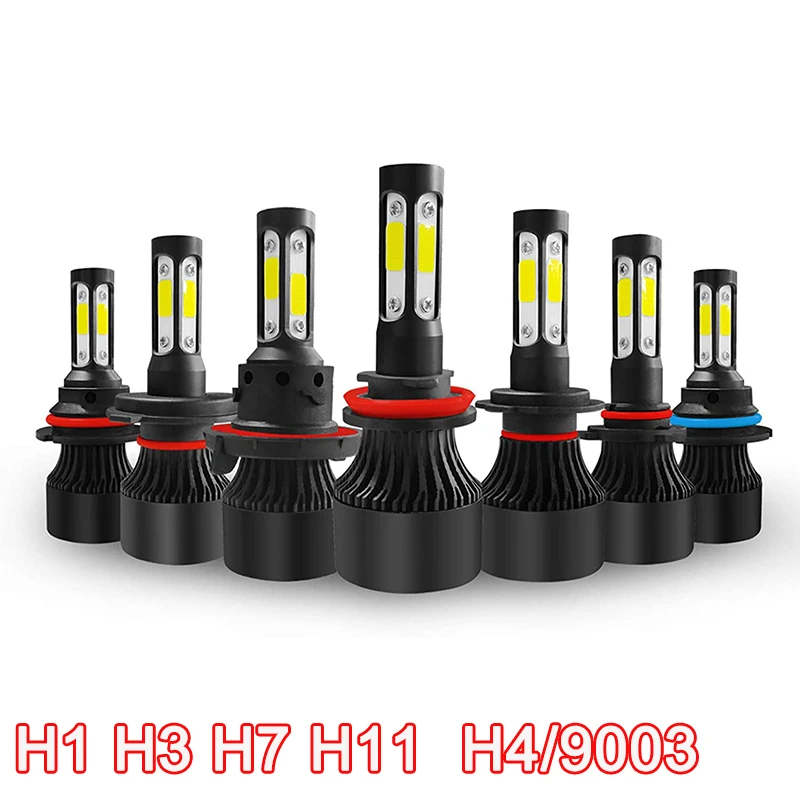 

2 шт., Автомобильные светодиодные лампы H7 9005 HB3 9006 HB4 2COB