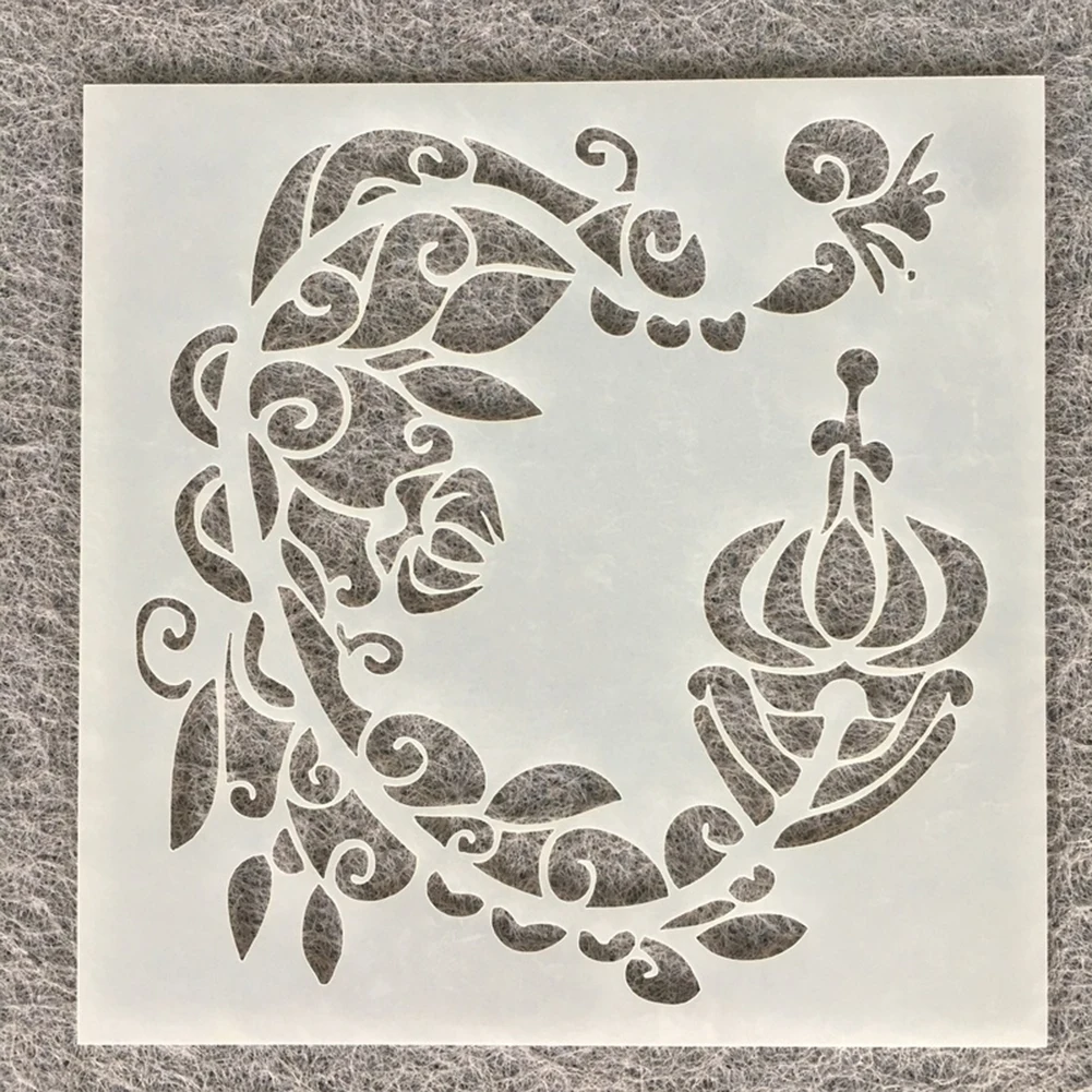 

Embossed Flower Hollowed Design For Wedding Cake Stencil Cupcake DIY Craft Lace