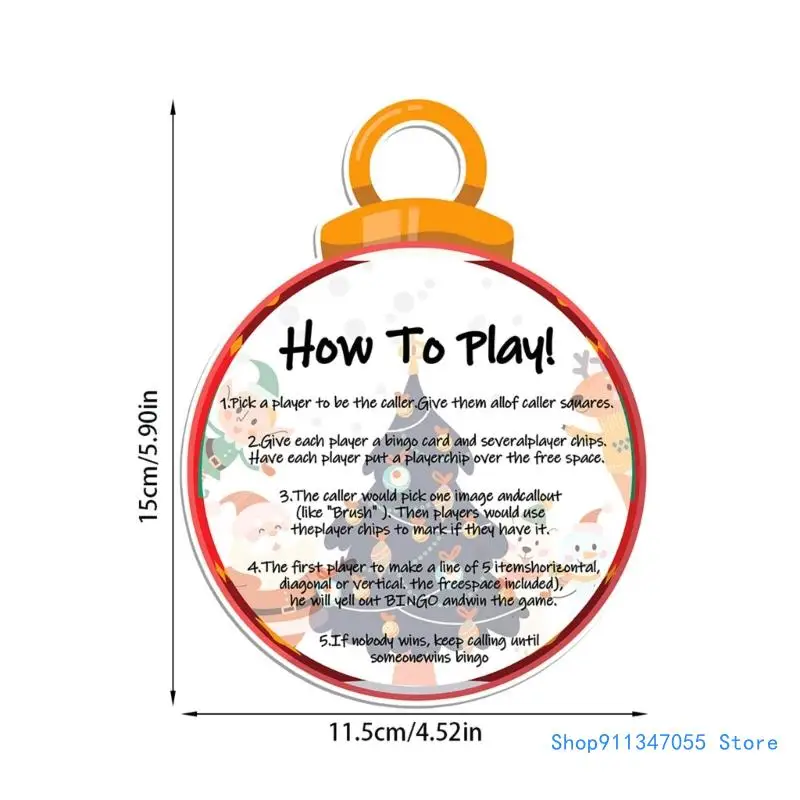 Рождественский игровой набор в бинго праздничные карты для всей семьи