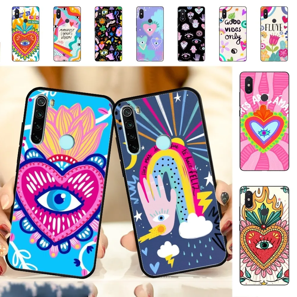 Lucky Eye Blue Evil Eyes Phone случай для Redmi Примечание 4X5 A 6 7 8 Pro T 9 9S 10 11 11S 11Epro PocoM3pro
