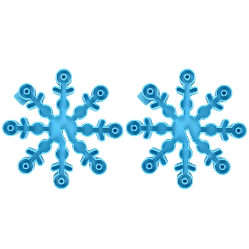 

Снежинка из смолы, зимние Рождественские Формы для украшения стола, формы для подставки из смолы