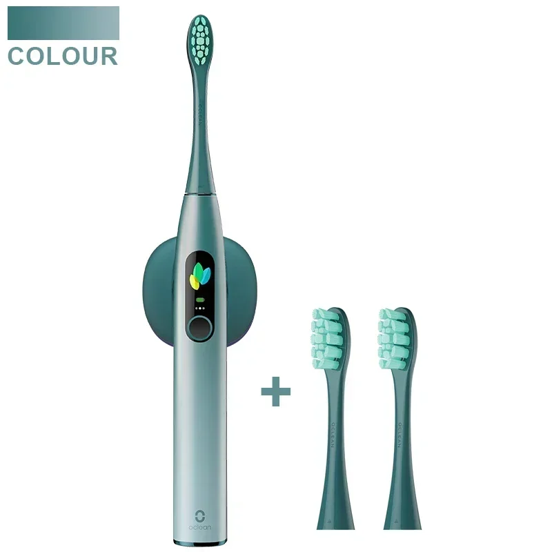 Фото Электрическая зубная щетка Oclean X Pro Sonic с беспроводной зарядкой, отбеливанием зубов, вибрацией, 40-дневным сроком службы батареи и управлением через смарт-приложение. №2