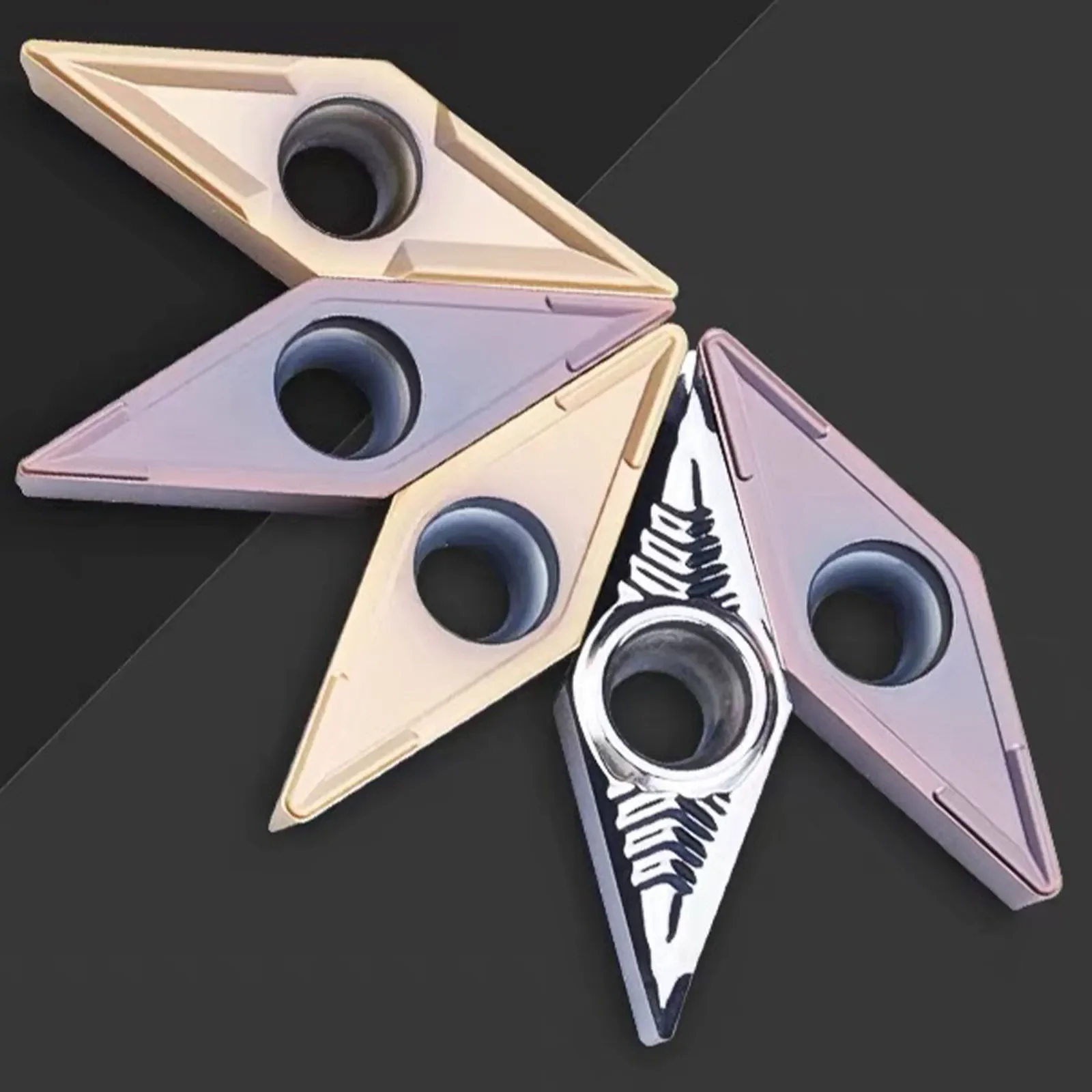 10 шт. VCMT VBMT карбидные вставки ромбовидный токарный инструмент 35 ° внешняя