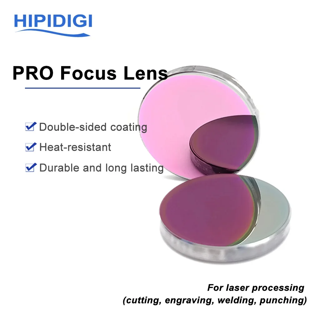 Фокусирующая линза HIPIDIGI CO2 США CVD Китай PVD ZnSe Pro Dia.15 18 19.05 FL38.1 50.8 63.5 для станка