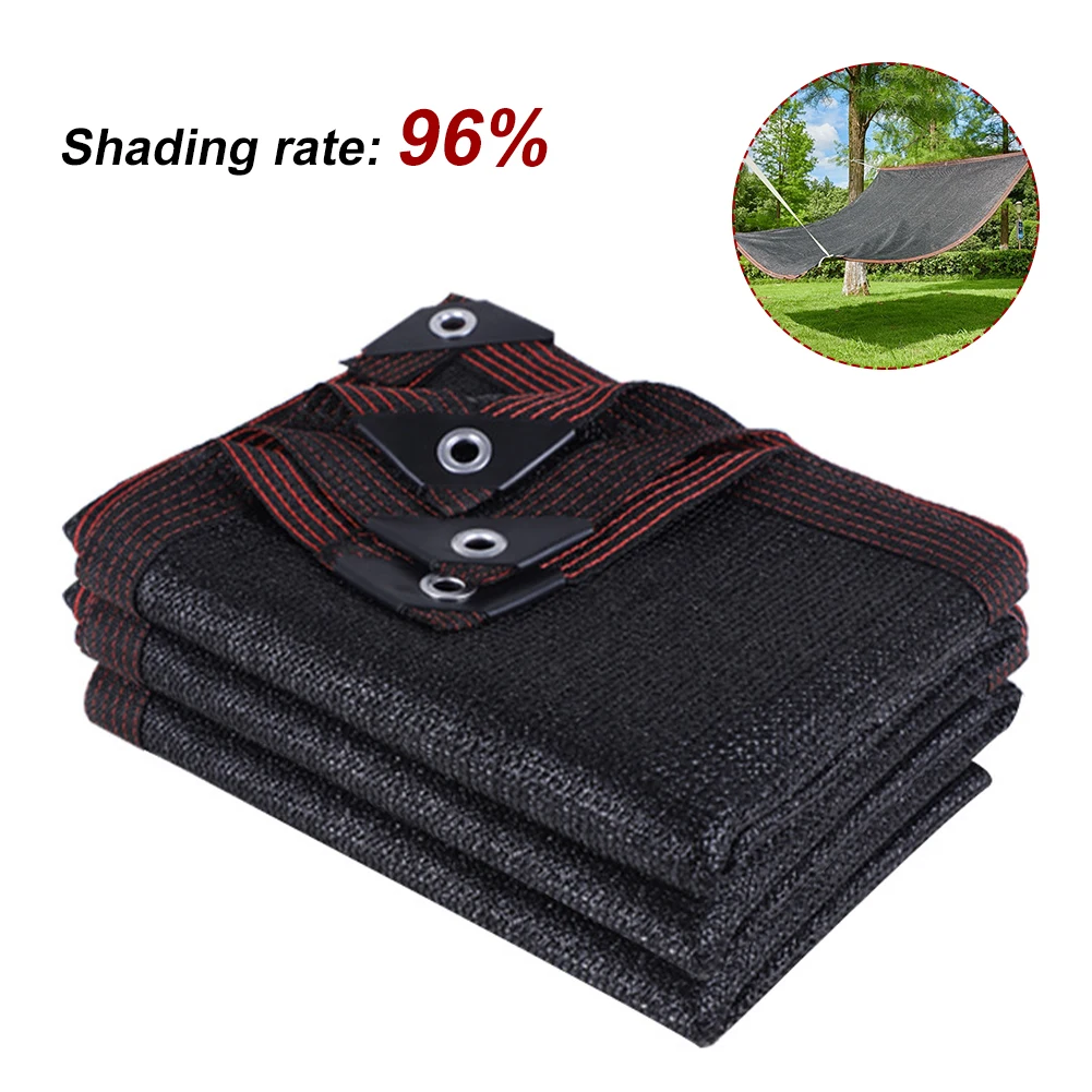 

New Black Sunshade Net Anti-ultraviolet Awning Plant Cover Net For Outdoor Garden Courtyard Swimming Pool Balcony Shade Cloth