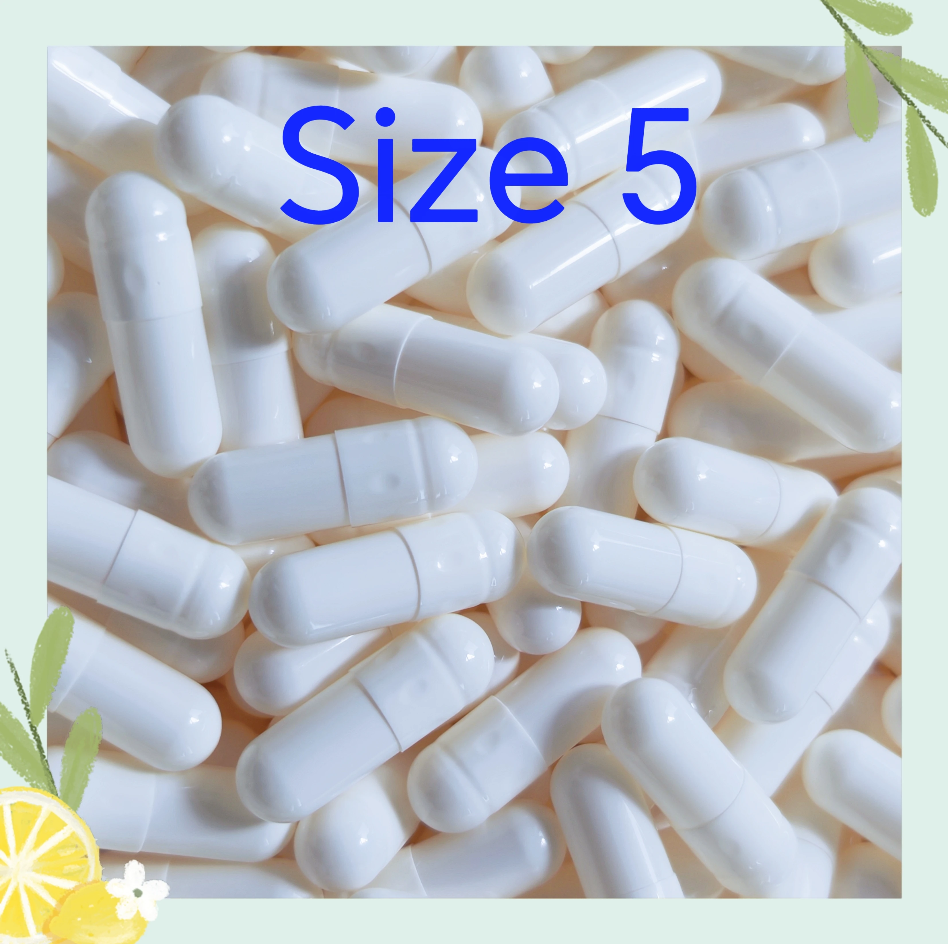 SUNNYPK Желатиновые Пустые Капсулы Размер 5