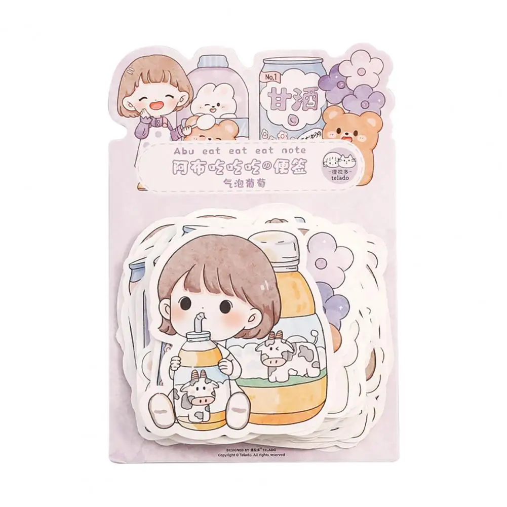 

Journal Stickers Cute Girl Colorful Multifunctional Cartoon Diary Note Stationery Stickers Diary Stickers Kids Gift