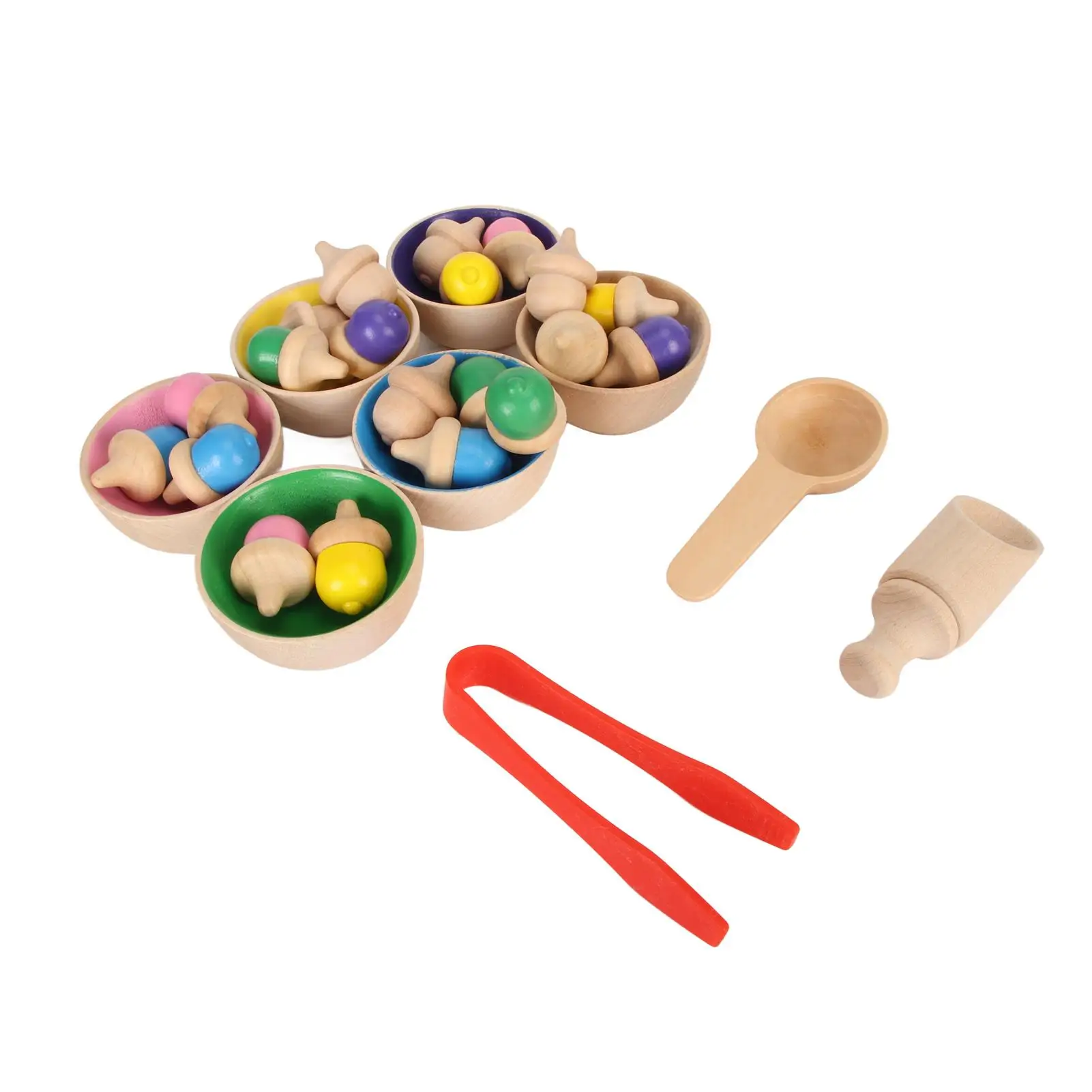 Красочная деревянная сортировочная и Счетная игрушка для