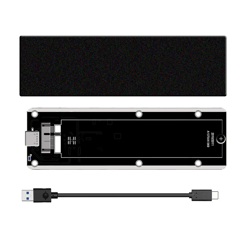 Для Apple Macbook 2010 2011 Air SSD A1369 A1370 портативный корпус USB3.2 GEN2 до 12 + 6Pin M.2 SATA 6G M2 мобильный