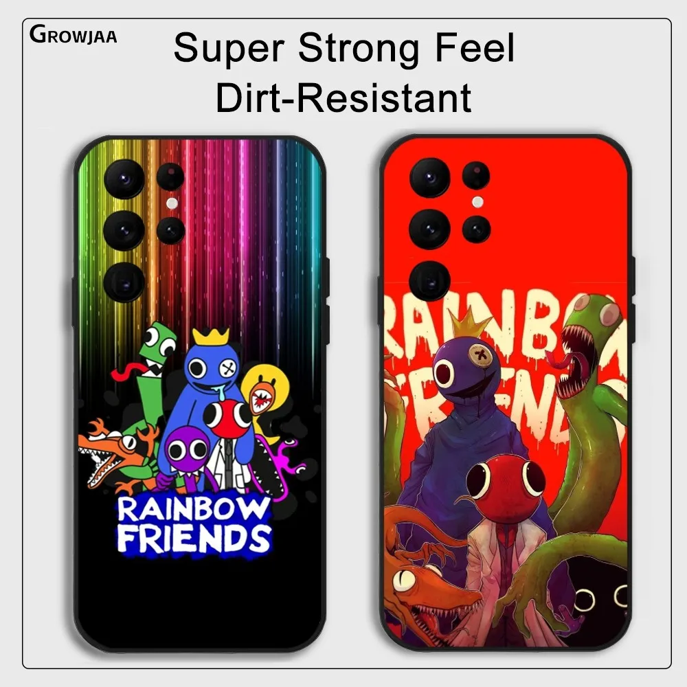 R-Rainbow Friends Toy Phone Case For Samsung Galaxy S25 S24 S22 S23 Ultra S21 S20 Plus 5G Protective Silicone Funda