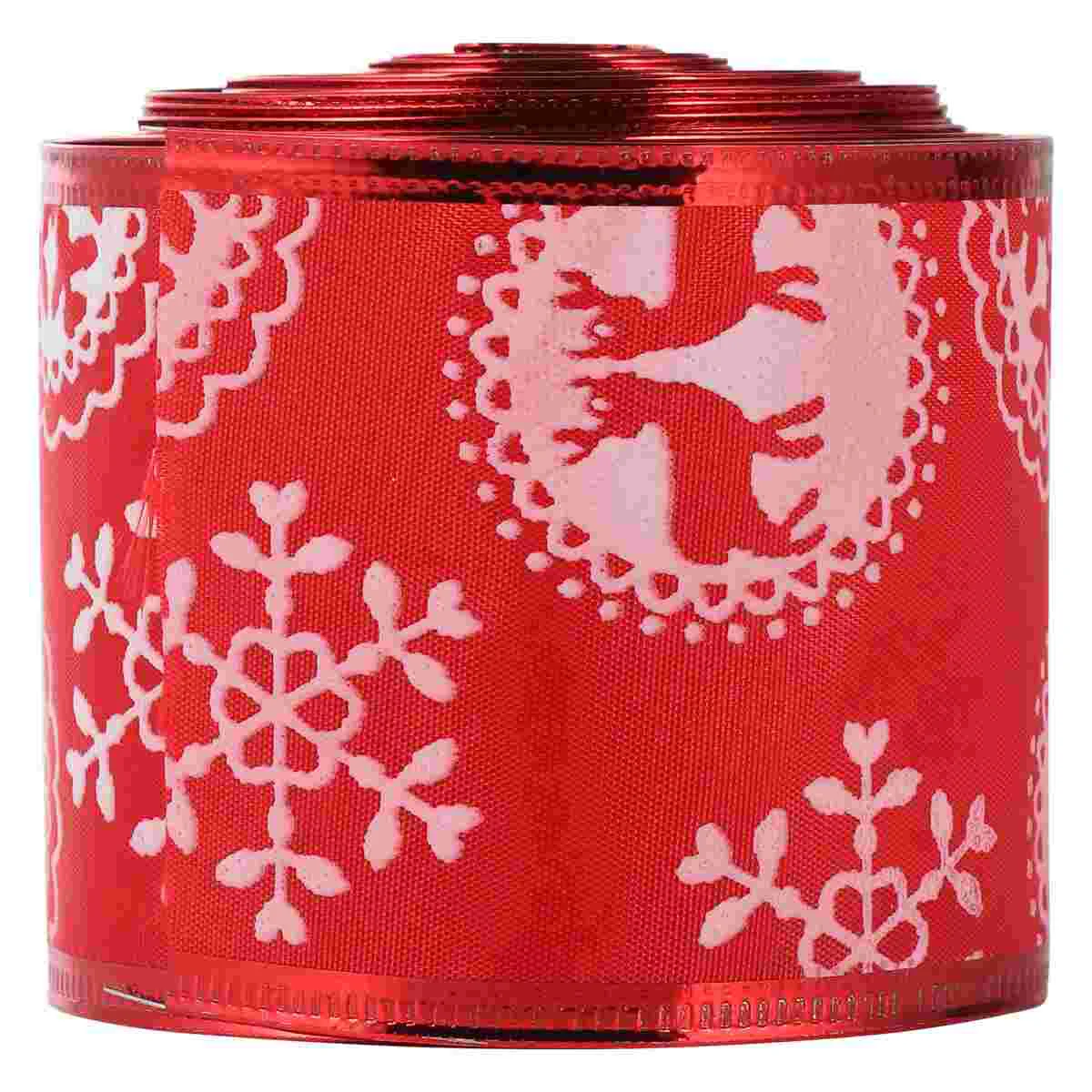 

1 Roll Christmas Series Printing Ribbon Set DIY Supplies