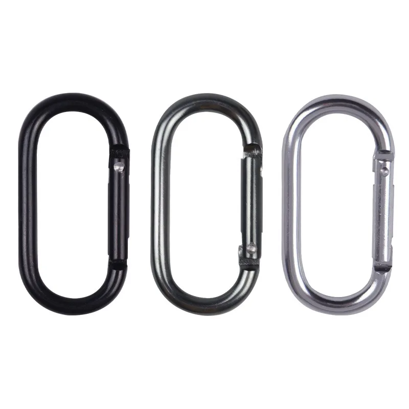 

Aluminum alloy quick hanging buckle connecting ring U-shaped backpack outer hook oval hook carabiner pet chain buckle wholesale