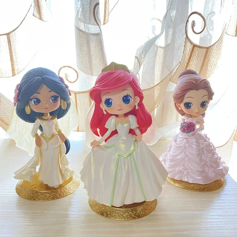 Disney Принцесса Белоснежка Золушка Ариэль Белль Жасмин фотоколлекция из ПВХ кукла