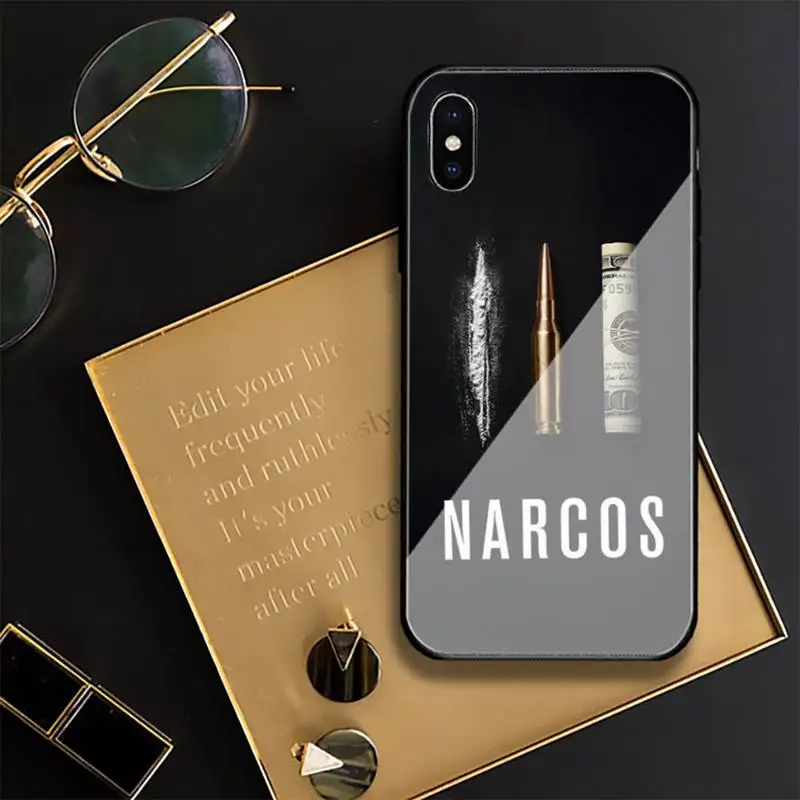 Чехол NARCOS из закаленного стекла для Iphone 11 12 13 Pro Max 7 8 Plus X Xr Xs |