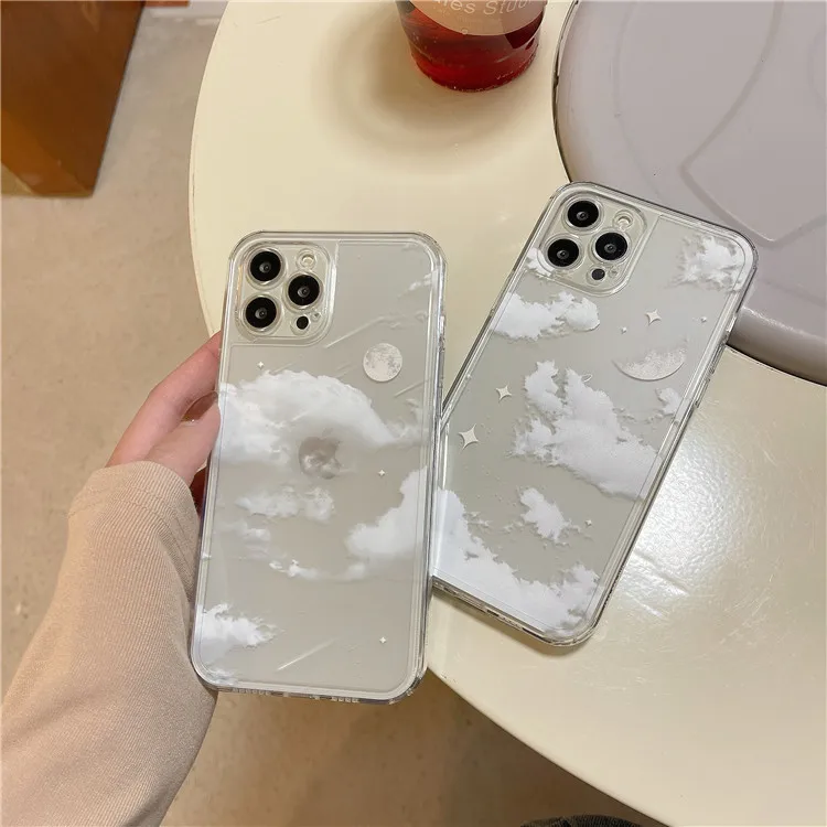

INS Fashion Stars Cloud Phone Case for IPhone 13 11 12 Pro Max Mini XR XS Max X 7 8 Plus TPU Shockproof Cover for iphone 11 case