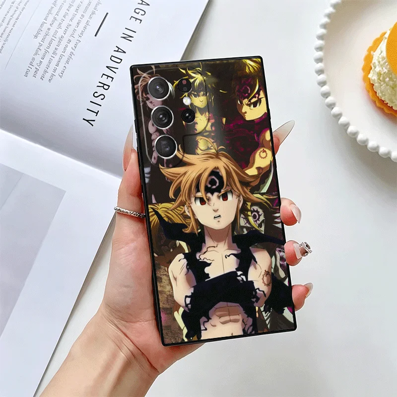 Фото Чехол для телефона Seven D-Deadlys Sins Meliodas для Samsung Galaxy S22 S23 Plus S24 FE S25 Edge S26 Ultra S20 S21 + Black Soft Sh №5