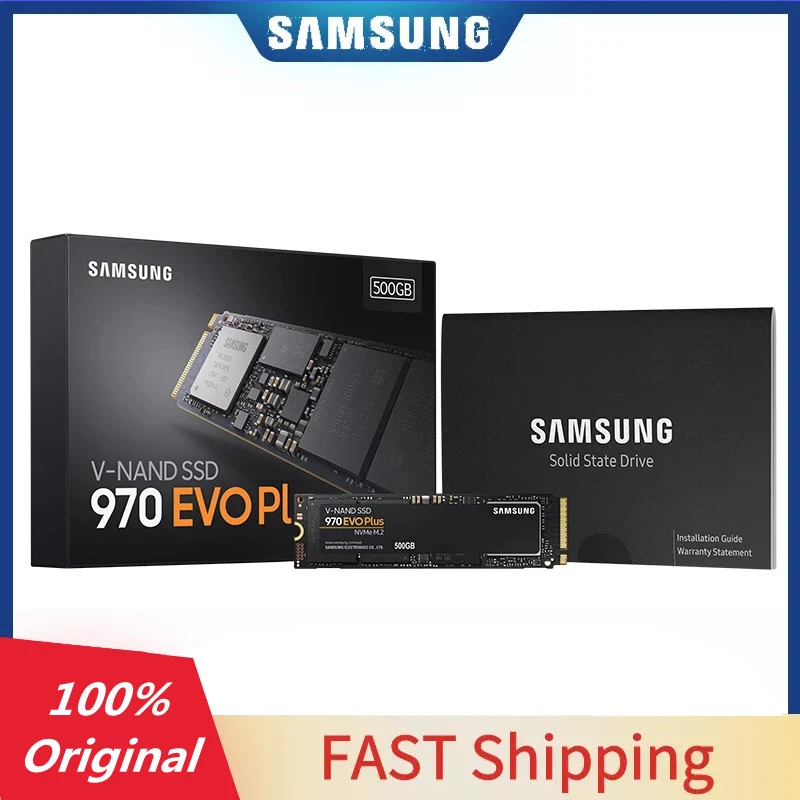 Samsung SSD 970 EVO Plus 250GB 500GB 1TB 2TB M.2 Internal Solid State Drive NVMe M2 2280 TLC PCIe Gen 3.0 x 4 SSD Hard Drive