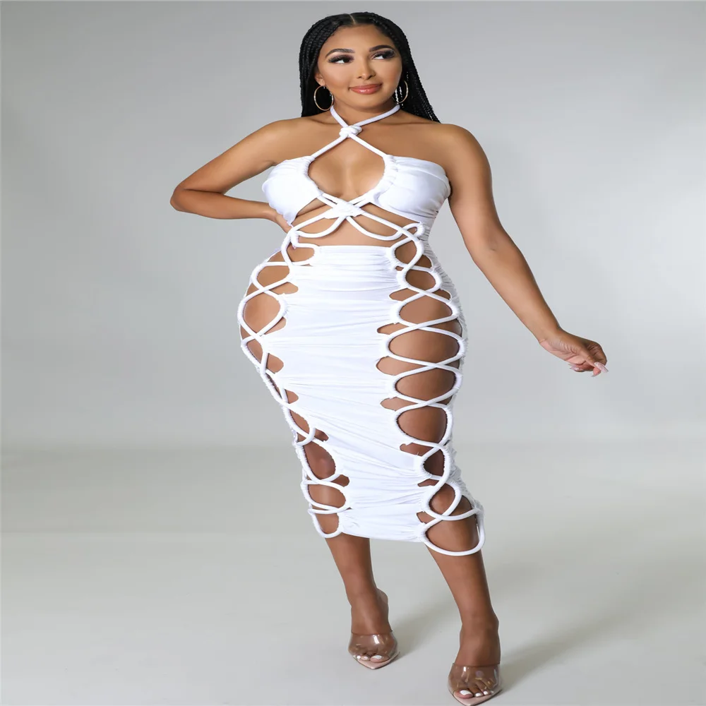 Рисунок 6 - Женское длинное платье с лямкой на шее