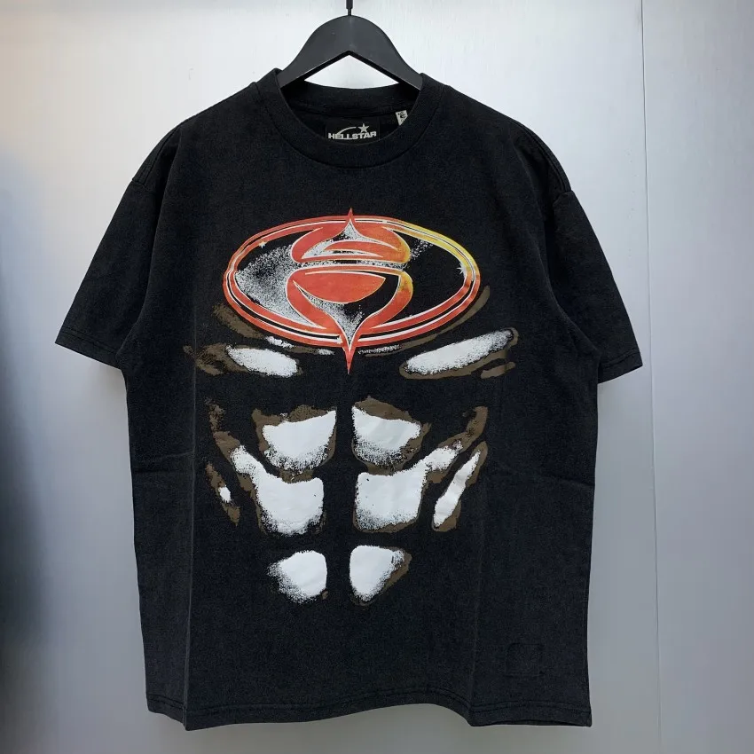 

2024 New Black Hellstar T Shirt Men Women Print Tee Top Short Sleeve T-Shirt