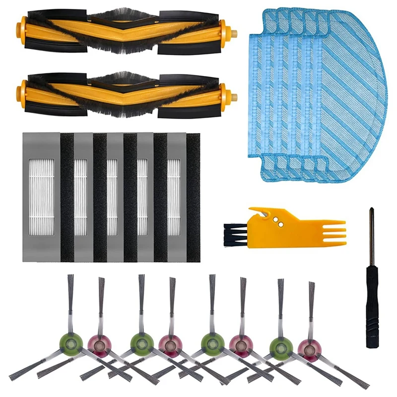 

Roller Brush Rag Replace Cleaning Accessories For Ecovacs Deebot N8/+Pro/Pro+OZMO T8/T8+AIVI/T9/T9+ Vacuum Cleaner