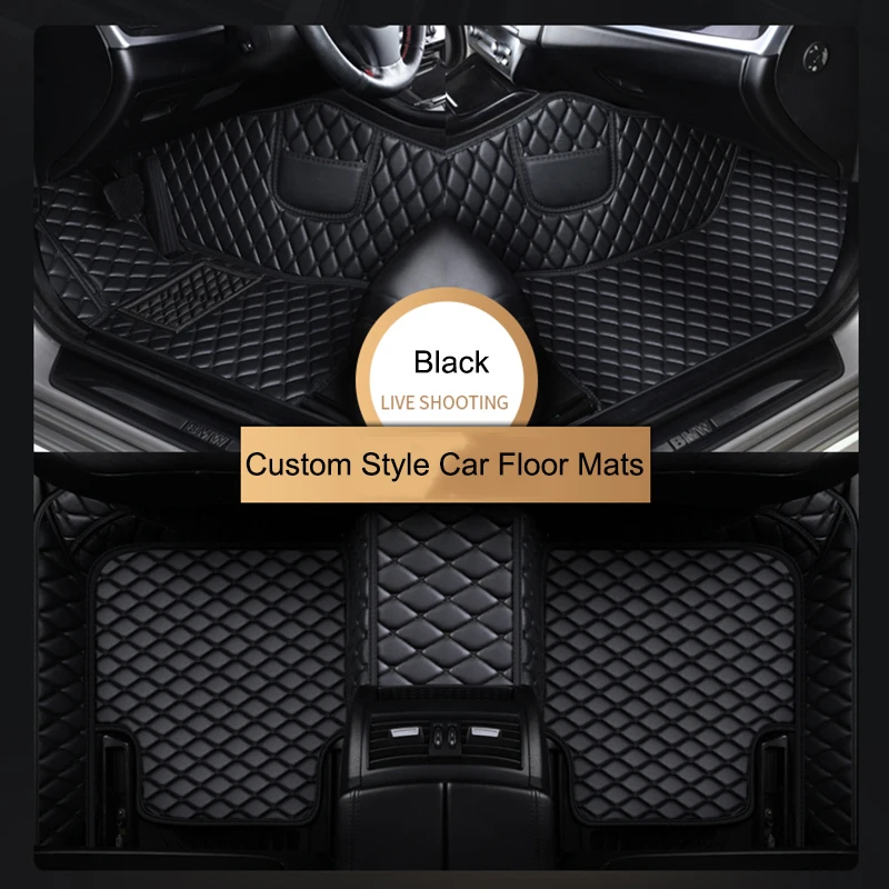

Custom Car Floor Mats for Hummer H2 2003-2009 Year Eco-friendly Leather Car Accessories Interior Details