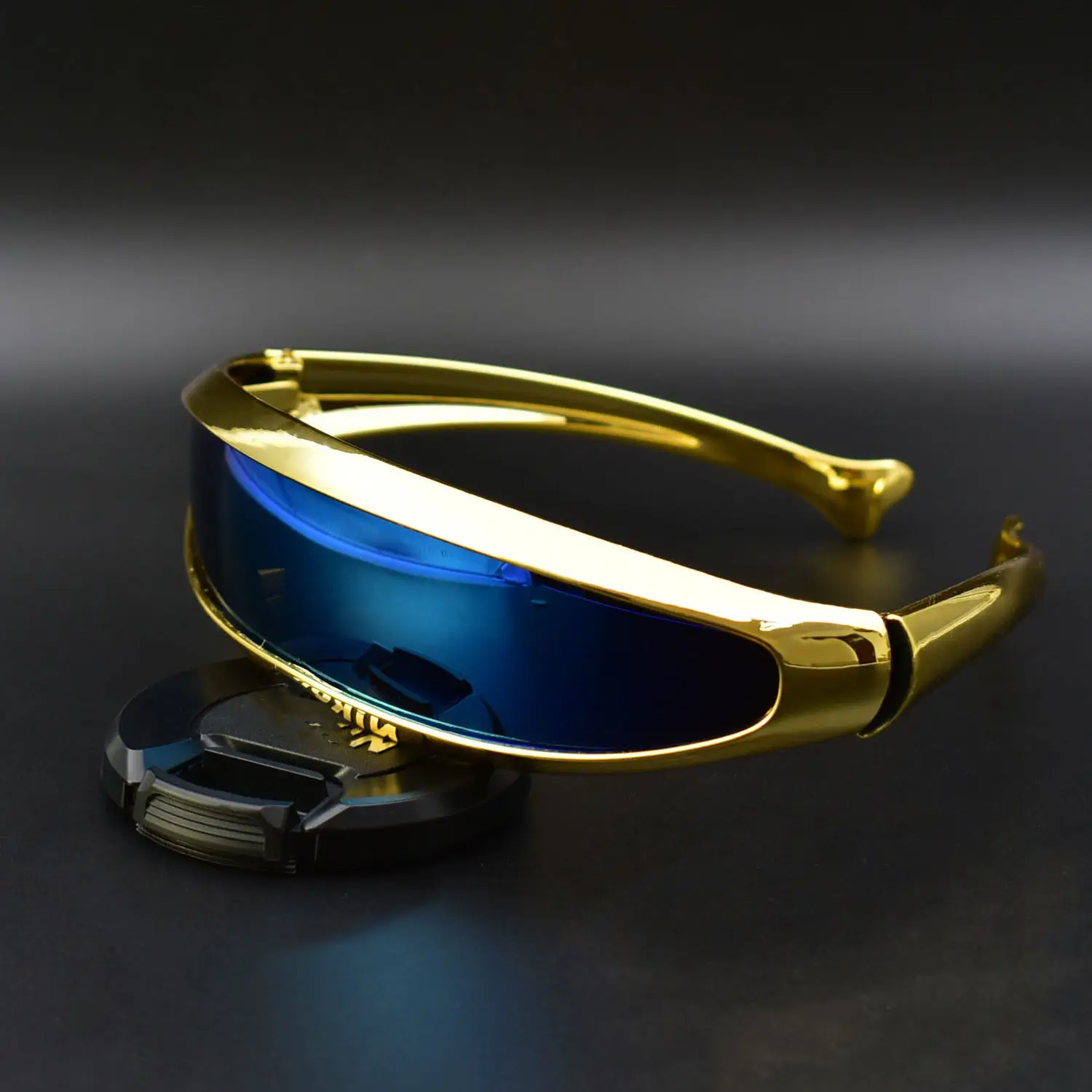 

New X-Men Cospaly Electroplated Gold and Silver Sunglasses Space Robot Stage Performance Conjoined Film Men and Women