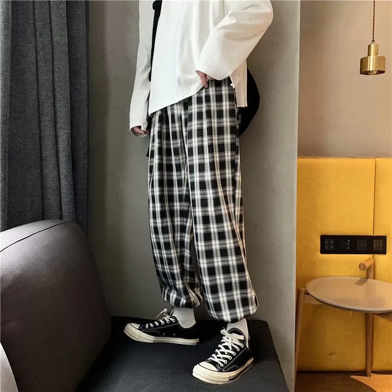 

Весенние штаны штукатурка мужские Корейская версия девять Брюк Брюки повседневные свободные брюки wild inks Hong Kong windpiece