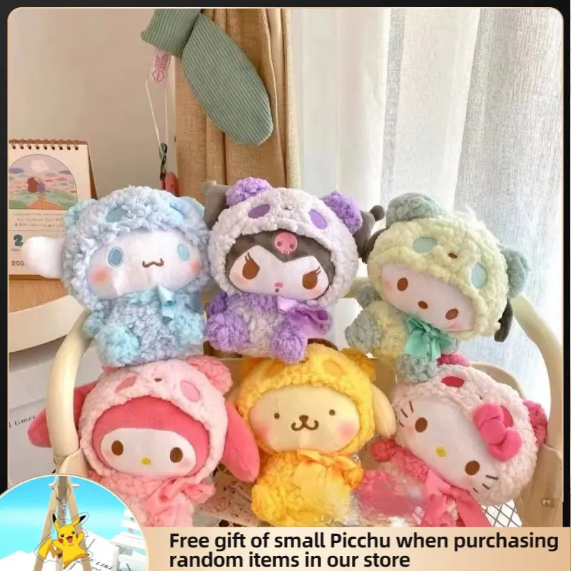 

Takara Tomy Sanrio мультяшная плюшевая игрушка Mymelody Kuromi Cinnamoroll мягкая фигурка кукла детский Рождественский подарок украшение для спальни