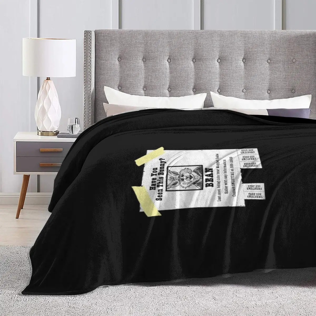 Зайчик Ран в гостях! Ультрамягкое одеяло из микрофлиса