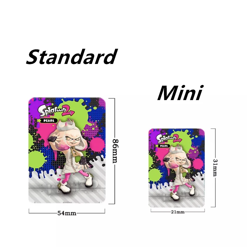 

17Pcs Splatoon 3 2 1 Newest Pattern Ntag215 Tags NFC Mini Game Card Gfit Box For NS Switch WiiU 3DS 31*21MM Or Big Standard