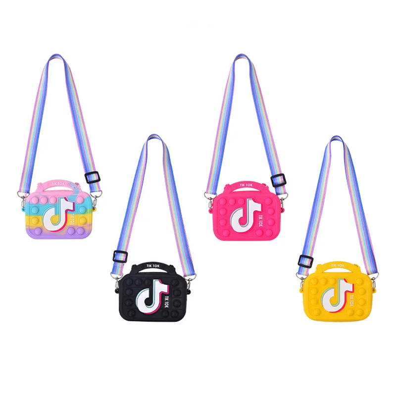 

New Fidget Toys Stress Relieve Squishy Push Bubble Children Sensory Squeeze Toy Relieve Autism for Kids Bag Anti Stress Gift