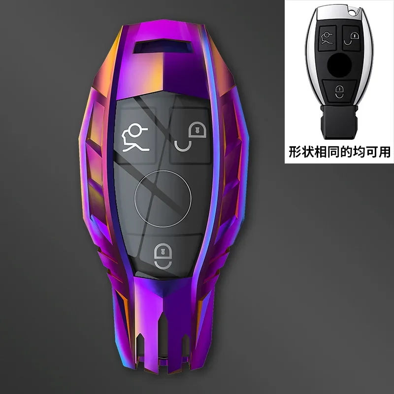 

Кожаный ТПУ чехол для автомобильного ключа из цинкового сплава чехол для Mercedes Benz A B C E S G класс умный дистанционный брелок держатель защитный брелок