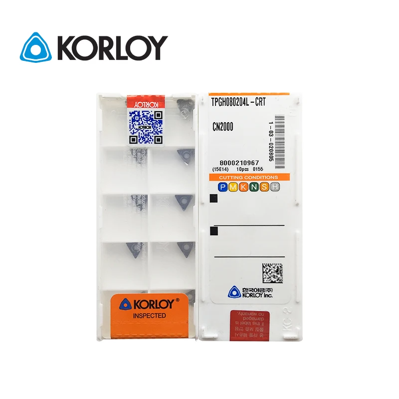 10шт KORLOY TPGH 080202 090202 090204 110302 110304 L CRT CN2000 PC5300 Твердосплавные токарные пластины с ЧПУ