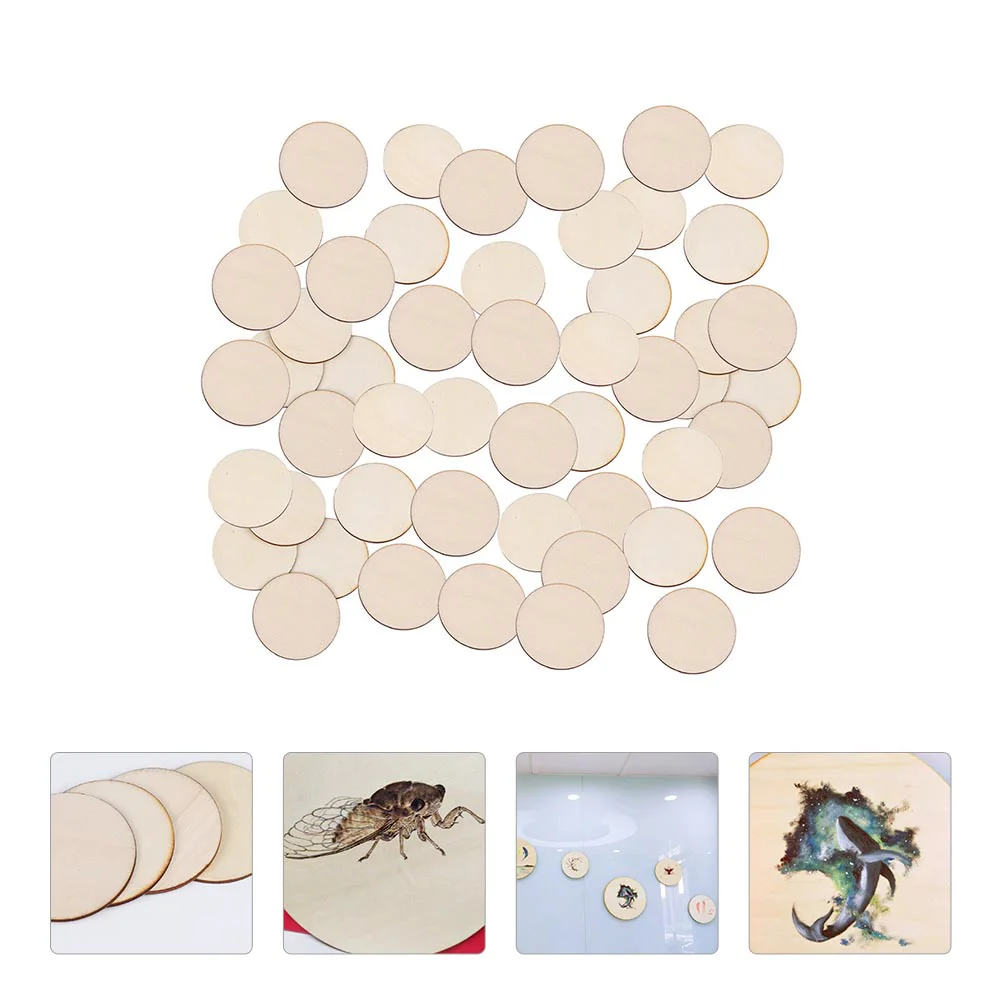 

100 Wafer Fine Home Embellishments Natural Slices Graffiti Craft Wafer