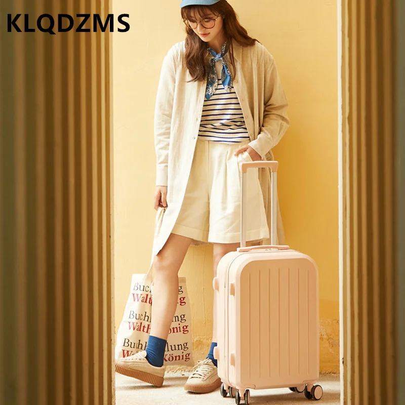 KLQDZMS  Lightweight 20/24Inch Women's Fashion Suitcase Men's Business Travel Suitcase Fashionista Boarding Luggage