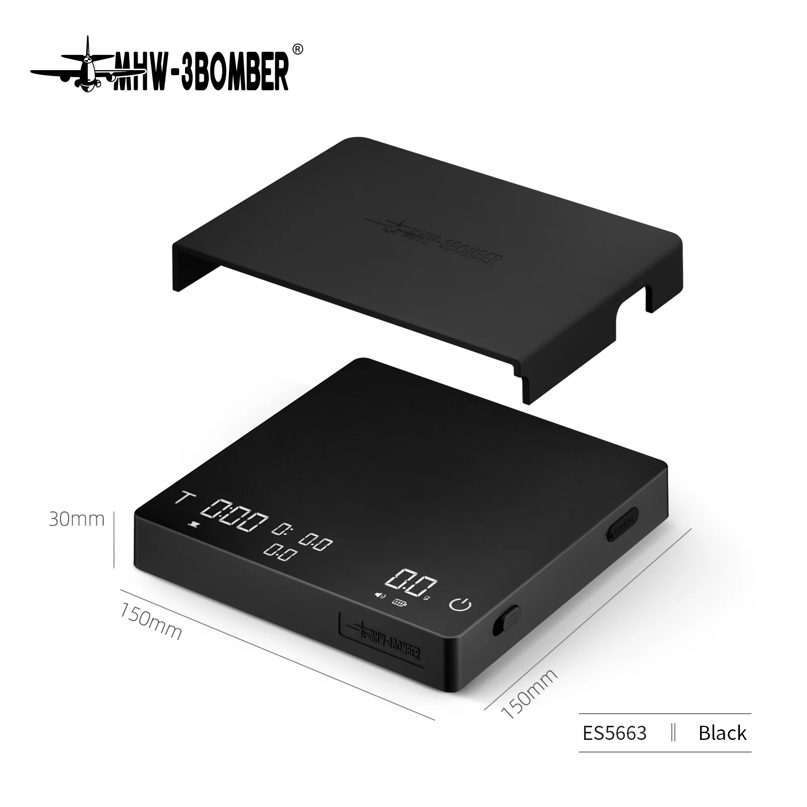 

MHW-3BOMBER Цифровые кухонные весы для кофе