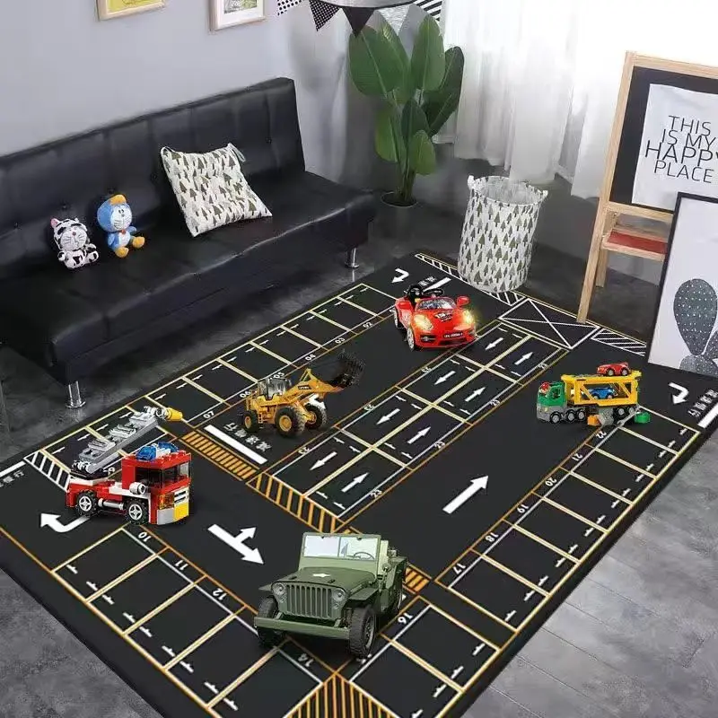 

Children's Carpet Puzzle Early Education Crawling Mat City Traffic Scene Map Game Toy Floor Mat Kids Foot Mat Kawaii Bedroom Rug