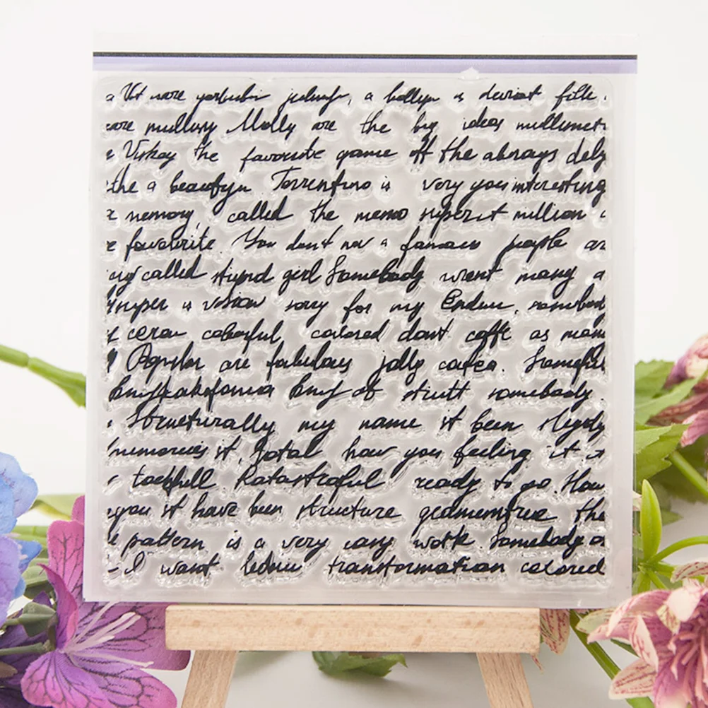 

Stamp Clear Stamps Scrapbook Seal Letter Diy Transparent Silicone Making Rubber Cardscrapbooking Letters Kids Alphabet Stamper