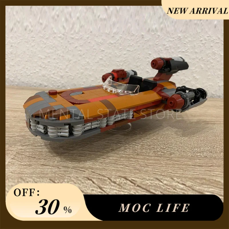 НОВЫЕ 377 шт. индивидуальные MOC X-34 Landspeeder строительные блоки технологические