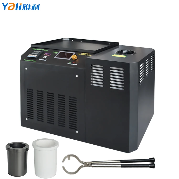 

1200 Degrees 2KG Electric Smelting Furnace Silver Melting Furnace For Melting Gold 220V With Water Chiller