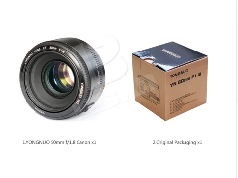 Фото Заводская цена YONGNUO YN 50mm. Объектив Yongnuo YN50 Yn50mm F1.8 с большой апертурой и автофокусом для камер Canon. №2