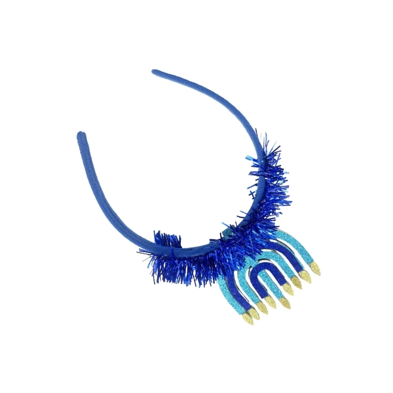 Еврейский праздник повязка для волос Ханука при свечах повязки на голову Менора